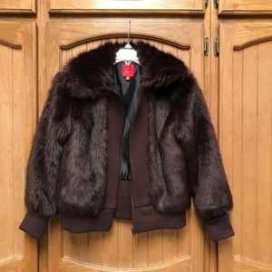 Faux fur jacket